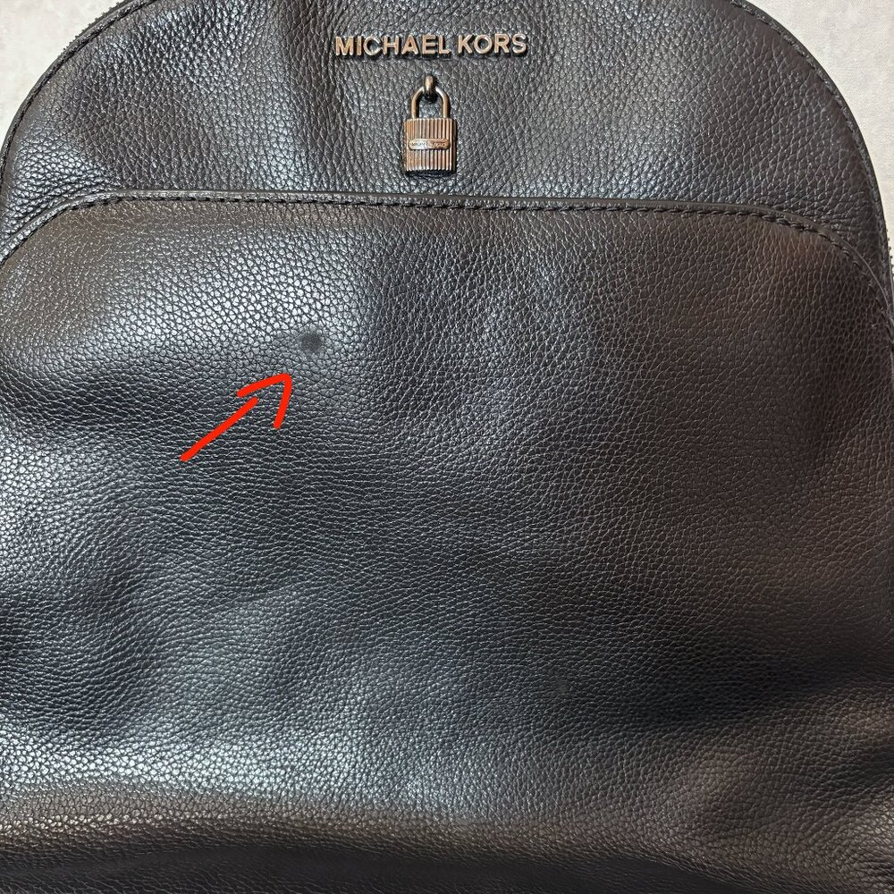 Michael Kors Adele Leather Backpack Bag Black - image 7